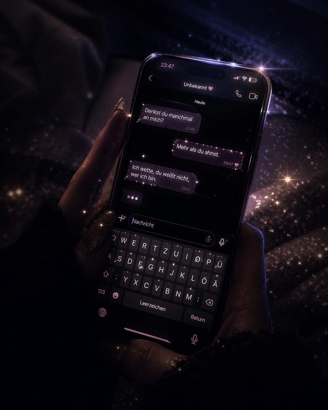 Screenshot der Dating-Chat-Analyse App von narcissus.black